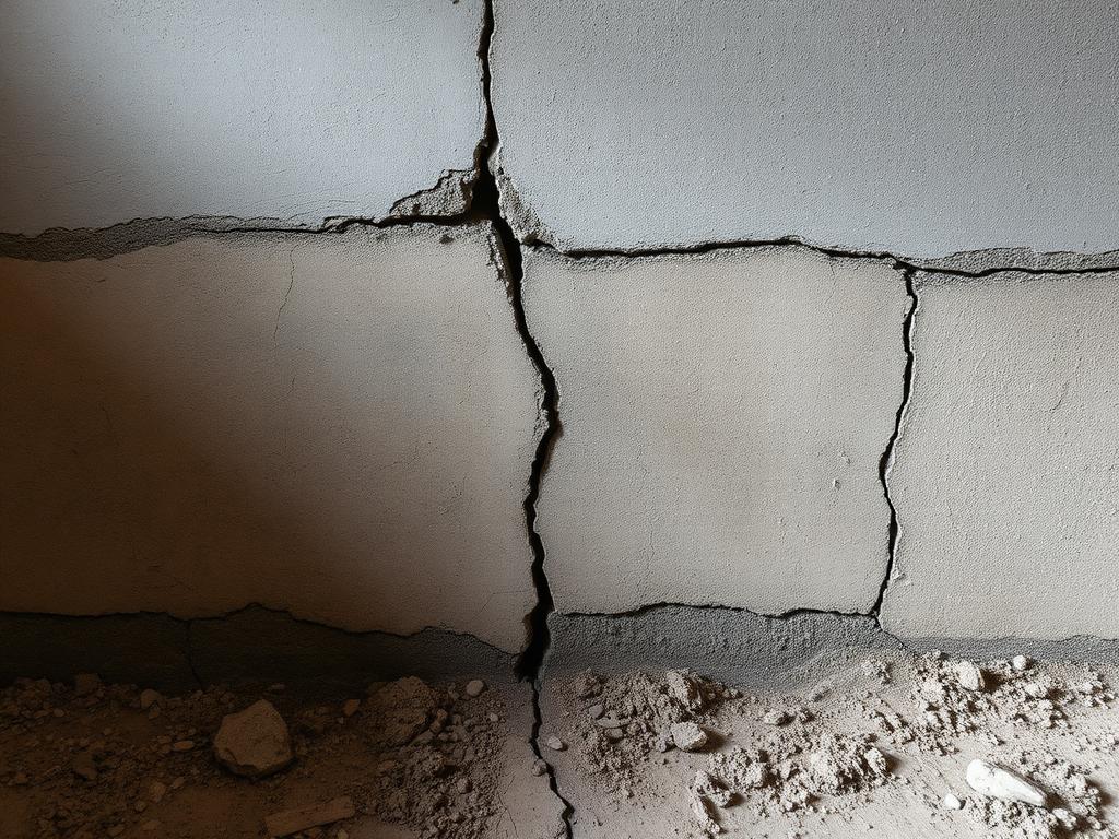 Foundation wall repair in Easton before