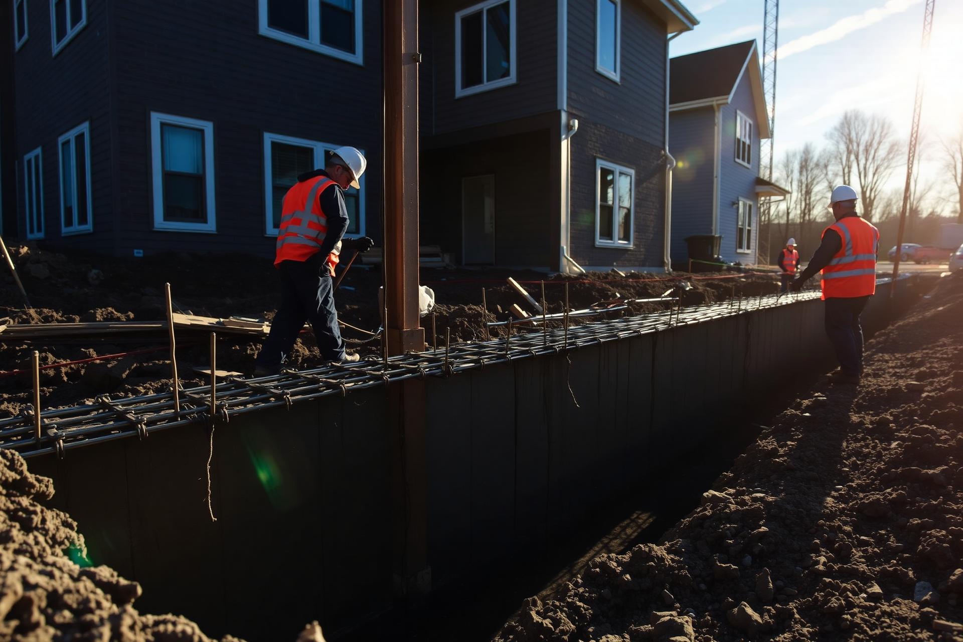 Foundation construction in Pennsylvania